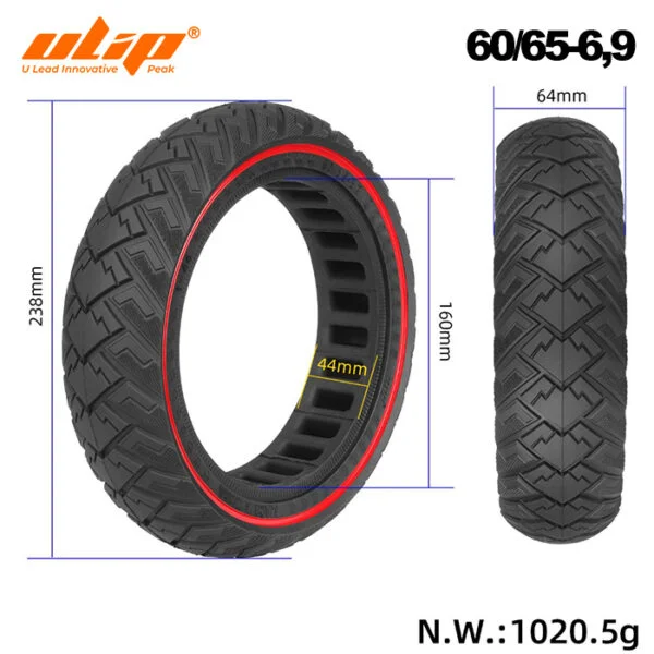 ULIP ΕΛΑΣΤΙΚΟ SOLID 60/65-6.9 (ΣΥΜΠΑΓΕΣ) ΓΙΑ ΗΛΕΚΤΡΙΚΑ ΠΑΤΙΝΙΑ NINEBOT MAX G2/G65 - Image 2