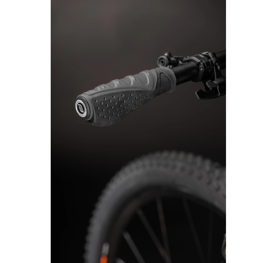 FORCE ΧΕΡΟΥΛΙΑ ΠΟΔΗΛΑΤΟΥ RUBBER SHAPED ΑΝΑΤΟΜΙΚΑ ΜΑΥΡΟ-ΓΚΡΙ 38214 - Image 3