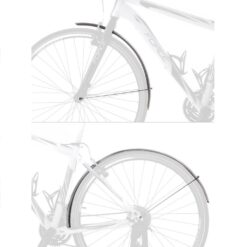 Alternative view of FORCE ALUFLEX ECO 28” ΣΕΤ ΦΤΕΡΑ ΜΕ ΜΕΤΑΛΛΙΚΕΣ ΑΝΤΙΡΙΔΕΣ 48mm SILVER 89908