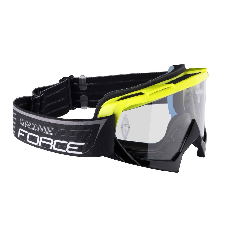 FORCE GRIME ΜΑΣΚΑ DOWNHILL ΜΕ ΠΟΛΥΚΑΡΜΠΟΝΙΚΟΥΣ ΦΑΚΟΥΣ ΜΑΥΡΟ-ΚΙΤΡΙΝΟ 90893 - Image 2