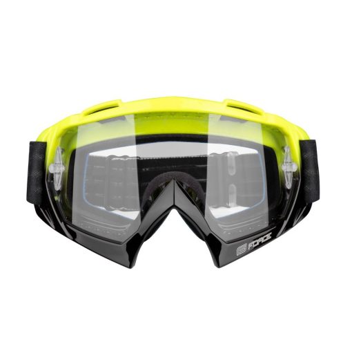FORCE GRIME ΜΑΣΚΑ DOWNHILL ΜΕ ΠΟΛΥΚΑΡΜΠΟΝΙΚΟΥΣ ΦΑΚΟΥΣ ΜΑΥΡΟ-ΚΙΤΡΙΝΟ 90893 - Image 3