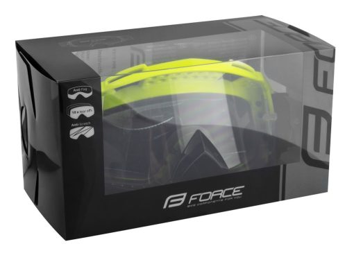 FORCE GRIME ΜΑΣΚΑ DOWNHILL ΜΕ ΠΟΛΥΚΑΡΜΠΟΝΙΚΟΥΣ ΦΑΚΟΥΣ ΜΑΥΡΟ-ΚΙΤΡΙΝΟ 90893 - Image 5