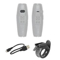 Alternative view of FORCE SHARK ΕΜΠΡΟΣΘΙΟ ΦΑΝΑΡΙ ΠΟΔΗΛΑΤΟΥ USB 700 LUMEN ΜΑΥΡΟ 452103