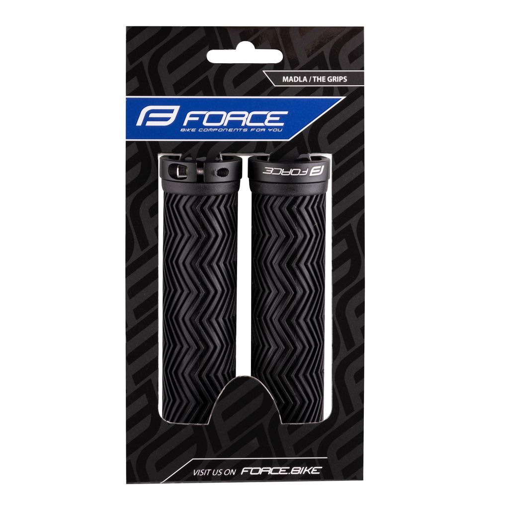 FORCE RUBBER ΧΕΡΟΥΛΙΑ ΠΟΔΗΛΑΤΟΥ ΑΣΦΑΛΕΙΑΣ MTB 130mm ΜΑΥΡΟ 382891 - Image 2