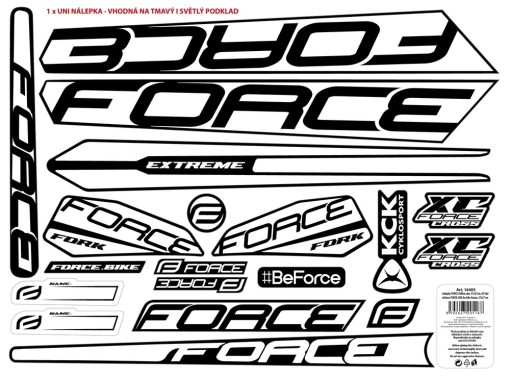FORCE JAM ΑΥΤΟΚΟΛΛΗΤΑ ΠΟΔΗΛΑΤΟΥ ΣΕΤ MTB-ROAD 31ΤΕΜΑΧΙΩΝ 37X27cm 16405 - Image 2