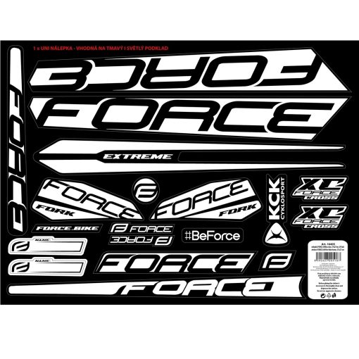 FORCE JAM ΑΥΤΟΚΟΛΛΗΤΑ ΠΟΔΗΛΑΤΟΥ ΣΕΤ MTB-ROAD 31ΤΕΜΑΧΙΩΝ 37X27cm 16405