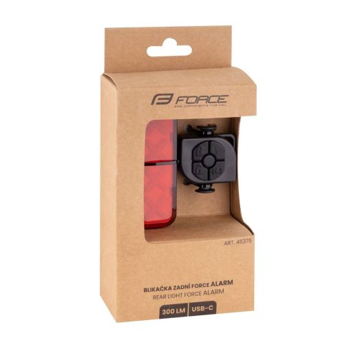 FORCE ALARM 300 LUMEN USB ΦΑΝΑΡΙ ΠΟΔΗΛΑΤΟΥ ΟΠΙΣΘΙΟ ΜΕ ΦΛΑΣ ΚΑΙ ΚΟΡΝΑ 45376 - Image 4