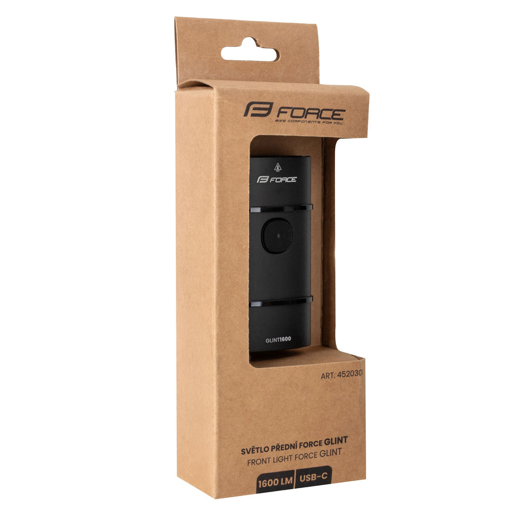 FORCE GLIND ΕΜΠΡΟΣΘΙΟ ΦΑΝΑΡΙ ΠΟΔΗΛΑΤΟΥ 1.600 LUMEN ΜΕ USB 4520301 - Image 2