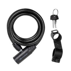 FORCE PRIM ΚΛΕΙΔΑΡΙΑ ΠΟΔΗΛΑΤΟΥ ΣΠΙΡΑΛ 120CM X 8MM BLACK 4916004