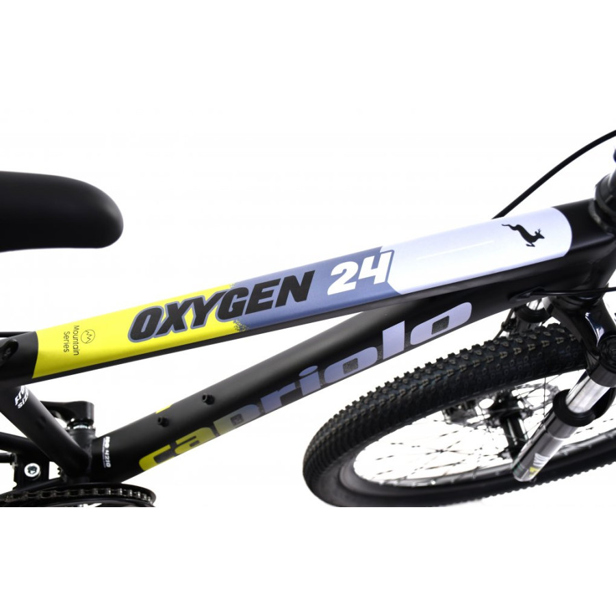 CAPRIOLO OXYGEN ΠΑΙΔΙΚΟ ΠΟΔΗΛΑΤΟ 24” DISC 6sp BLACK/YELLOW 925401-12 2025 - Image 2