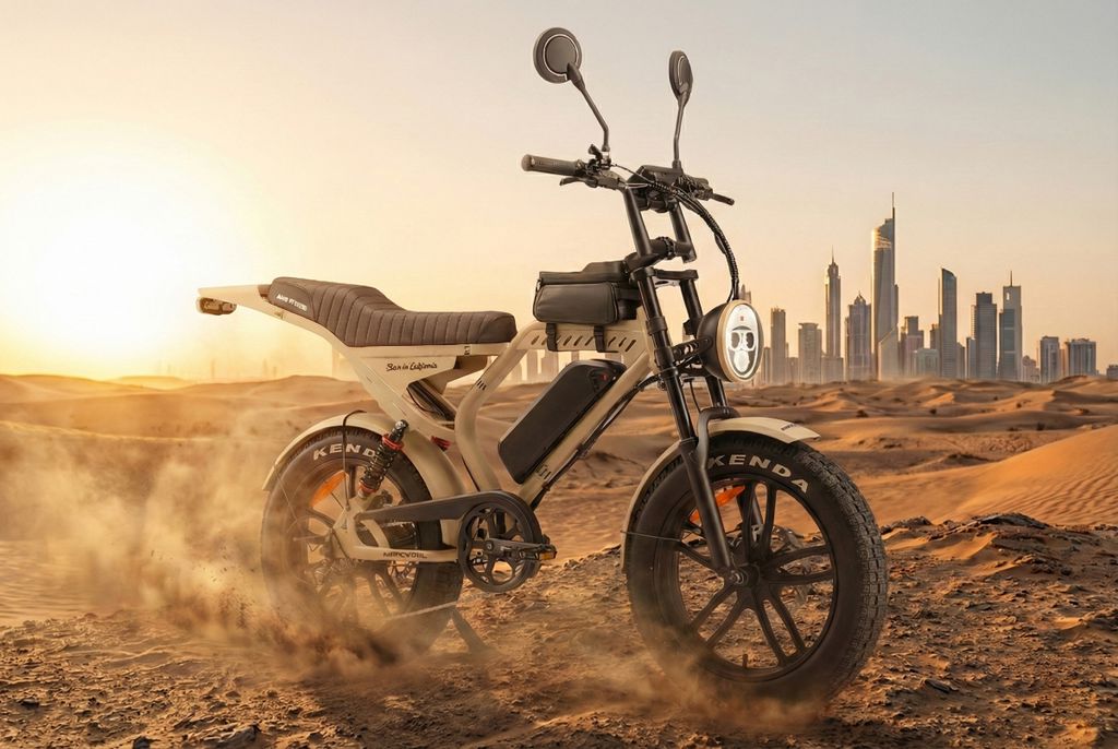 APERYDER MADRIL ULTRA 20” FAT BIKE ΗΛΕΚΤΡΙΚΟ ΠΟΔΗΛΑΤΟ/SCOOTER 48V/15AH (720WH) 7sp BEIGE - Image 5