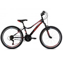 CAPRIOLO DIAVOLO DS 400 FS BLACK/RED ΠΟΔΗΛΑΤΟ MTB 24'' 18sp ΜΕ ΑΝΑΡΤΗΣΗ 921356-13 2024