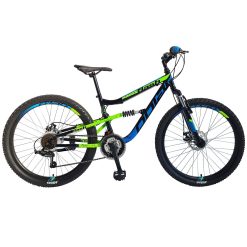 POLAR FLASH ΠΟΔΗΛΑΤΟ MTB 26” 18sp ΜΗΧΑΝΙΚΑ ΔΙΣΚΟΦΡΕΝΑ BLACK BLUE-GREEN 2025