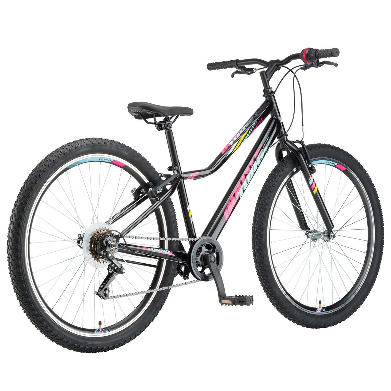 POLAR BOOSTER TURBO 260 ΠΟΔΗΛΑΤΟ MTB 26” 1X6sp BLACK/PINK B260S04262 2026 - Image 3
