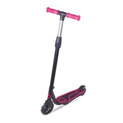 COOL WHEELS ΠΑΤΙΝΙ SCOOTER ΔΙΤΡΟΧΟ ΤΡΟΧΟΣ 125mm LED ΕΜΠΡΟΣΘΙΟΥ ΤΡΟΧΟΥ BLACK/PINK FR58949