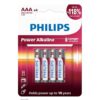 PHILIPS POWER ΑΛΚΑΛΙΚΕΣ ΜΠΑΤΑΡΙΕΣ ΑΑΑ 1.5V 4TEMAXIA LR03P4B/10