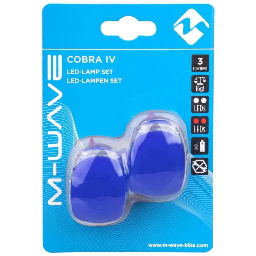 M-WAVE ΣΕΤ ΦΩΤΑΚΙΑ ΠΟΔΗΛΑΤΟΥ ΣΙΛΙΚΟΝΗΣ COBRA IV ΜΠΛΕ 220634 - Image 2