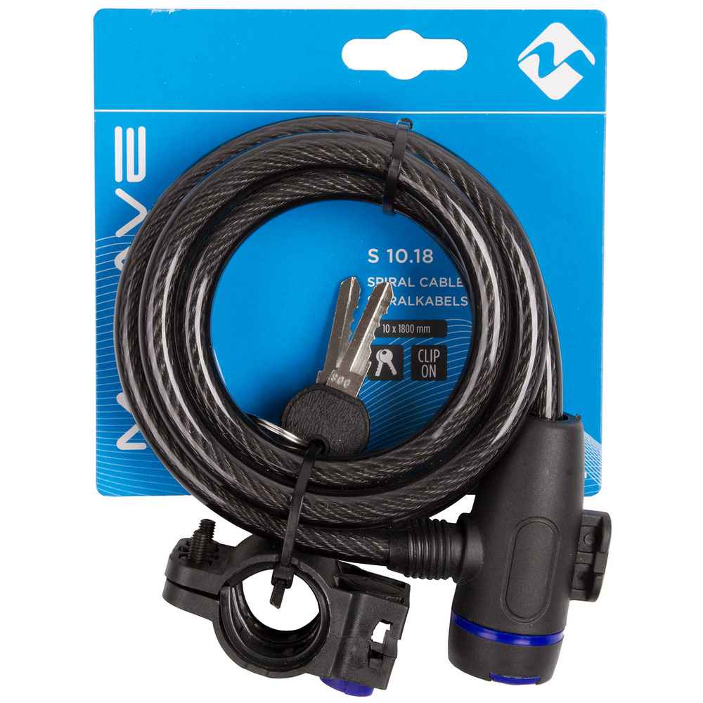 M-WAVE ΚΛΕΙΔΑΡΙΑ ΠΟΔΗΛΑΤΟΥ CABLE LOCK 10X1800mm BLACK - Image 2
