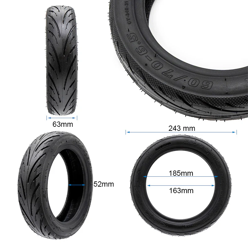 eWHEEL (YUANXING) ΕΛΑΣΤΙΚΟ 60/70-6.5 TUBELESS ΗΛΕΚΤΡΙΚΟΥ ΠΑΤΙΝΙΟΥ NINEBOT MAX G30 37714 - Image 2