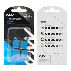 Alternative view of eWHEEL RS001 PREMIUM CERAMIC ΤΑΚΑΚΙΑ ΔΙΣΚΟΦΡΕΝΟΥ 2 ΖΕΥΓΟΙ ΓΙΑ E-SCOOTER/E-BIKE FPC003