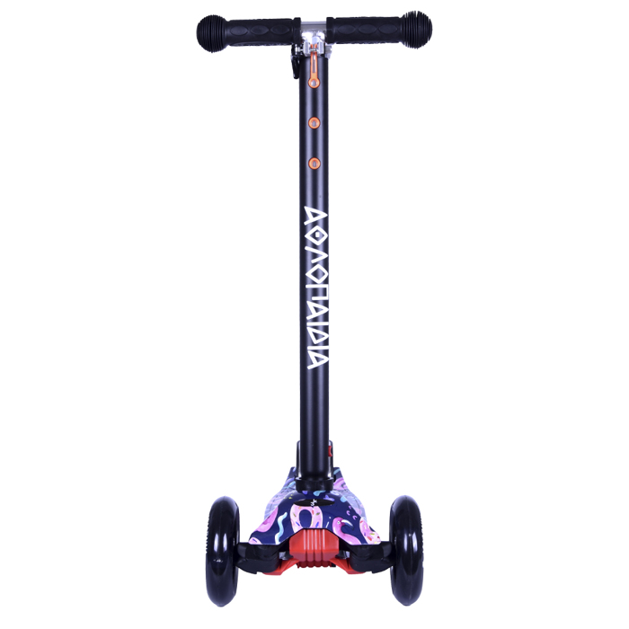 ΑΘΛΟΠΑΙΔΙΑ 3K ΠΑΤΙΝΙ SCOOTER ΤΡΙΤΡΟΧΟ ΜΕ ΦΩΤΙΖΟΜΕΝΑ ΡΟΔΑΚΙΑ ΜΑΥΡΟ - Image 2