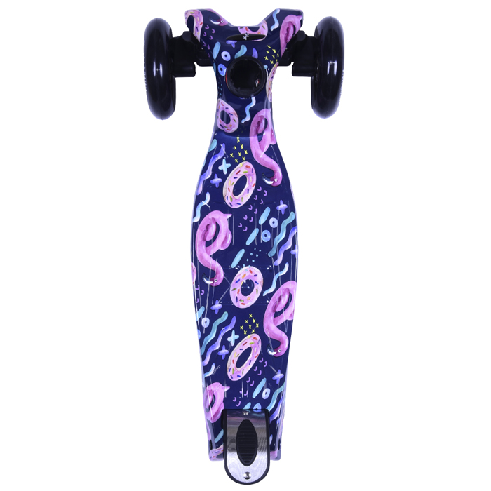 ΑΘΛΟΠΑΙΔΙΑ 3K ΠΑΤΙΝΙ SCOOTER ΤΡΙΤΡΟΧΟ ΜΕ ΦΩΤΙΖΟΜΕΝΑ ΡΟΔΑΚΙΑ ΜΑΥΡΟ - Image 3