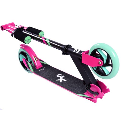 ΑΘΛΟΠΑΙΔΙΑ 3K ΠΑΤΙΝΙ SCOOTER ΔΙΤΡΟΧΟ ΤΡΟΧΟΣ 145mm BLACK/PINK 002.61009 - Image 2