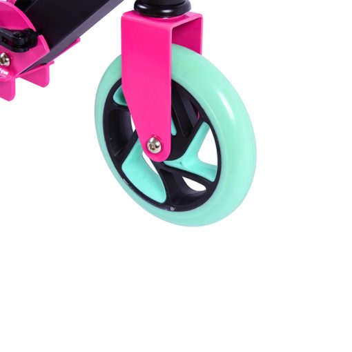 ΑΘΛΟΠΑΙΔΙΑ 3K ΠΑΤΙΝΙ SCOOTER ΔΙΤΡΟΧΟ ΤΡΟΧΟΣ 145mm BLACK/PINK 002.61009 - Image 4