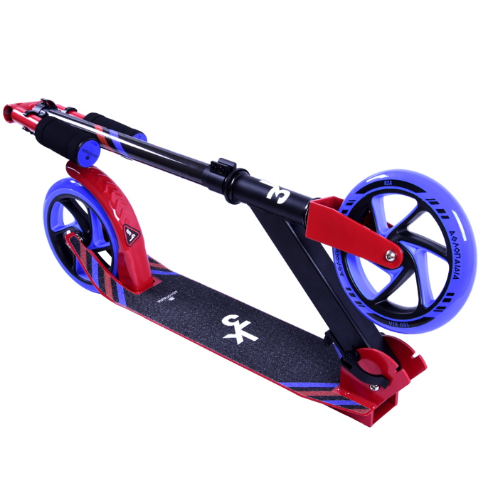 ΑΘΛΟΠΑΙΔΙΑ 3K ΠΑΤΙΝΙ SCOOTER ΔΙΤΡΟΧΟ ΤΡΟΧΟΣ 180mm BLACK/PINK 002.61011 - Image 2