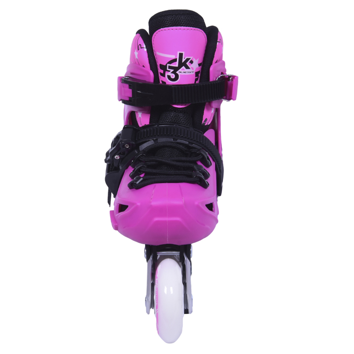 ΑΘΛΟΠΑΙΔΙΑ 3Κ ΠΑΤΙΝΙΑ ROLLER SKATES ΑΥΞΟΜΕΙΟΥΜΕΝΑ IN-LINE ΡΟΖ (No 39-42) - Image 4