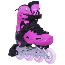 Alternative view of ΑΘΛΟΠΑΙΔΙΑ 3Κ ΠΑΤΙΝΙΑ ROLLER SKATES ΑΥΞΟΜΕΙΟΥΜΕΝΑ IN-LINE ΡΟΖ (No 35-38)