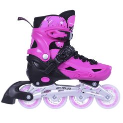 ΑΘΛΟΠΑΙΔΙΑ 3Κ ΠΑΤΙΝΙΑ ROLLER SKATES ΑΥΞΟΜΕΙΟΥΜΕΝΑ IN-LINE ΡΟΖ (No 35-38)