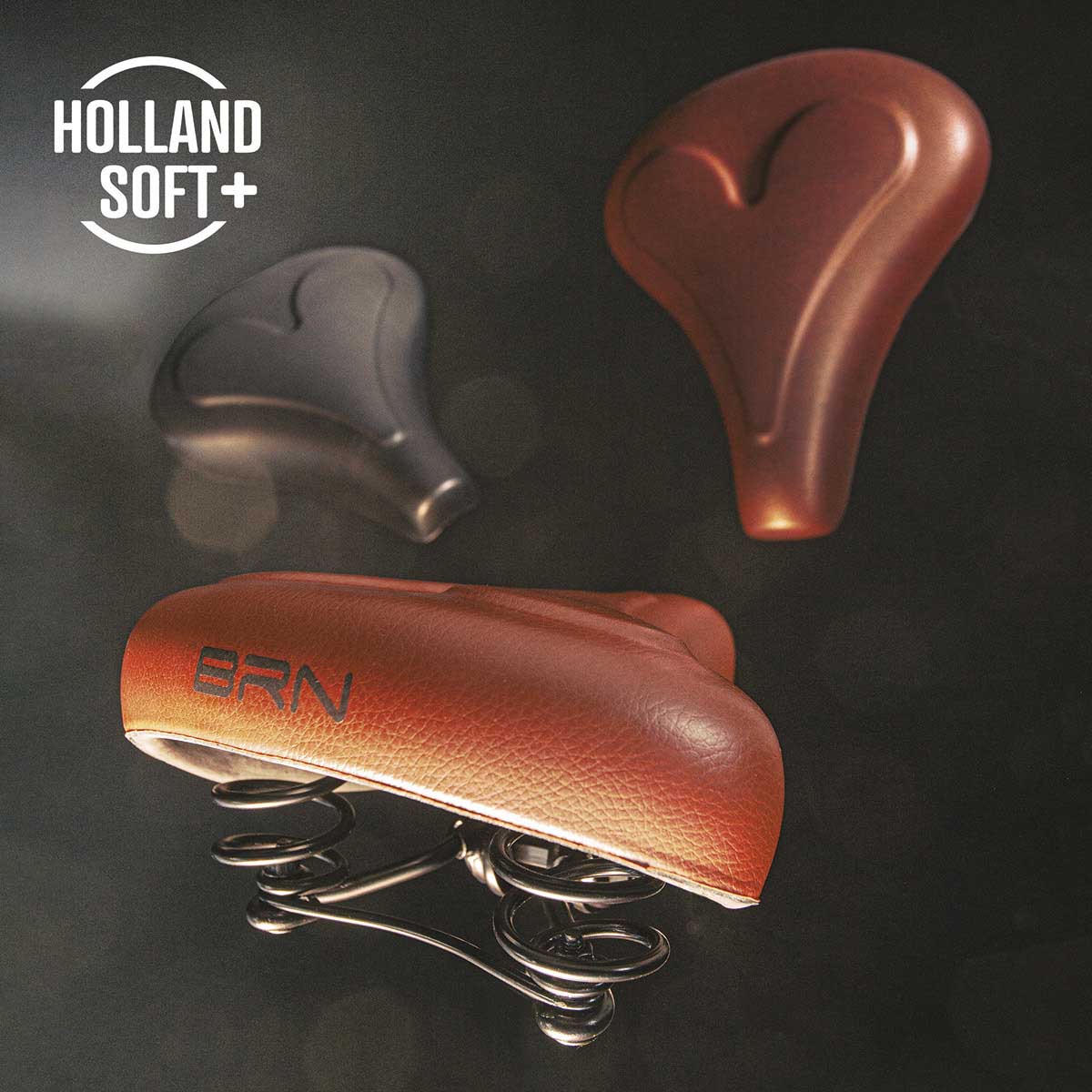 BRN HOLLAND SOFT ΣΕΛΑ ΠΟΔΗΛΑΤΟΥ RETRO ΣΚΟΥΡΟ ΚΑΦΕ 240X210 SE125M - Image 3