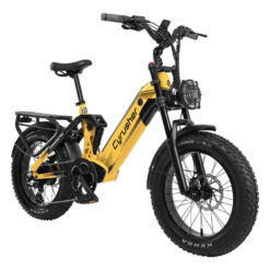 Alternative view of CYRUSHER KOMMODA PRO FAT BIKE ΗΛΕΚΤΡΙΚΟ ΠΟΔΗΛΑΤΟ 20” 52V/20AH 8sp YELLOW