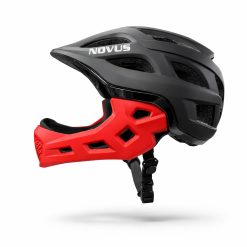 NOVUS FULL ΚΡΑΝΟΣ DOWNHILL ΠΟΔΗΛΑΤΟΥ/ΠΑΤΙΝΙΟΥ BLACK/RED ΜΑΤ 48-56cm