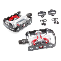 WELLGO WPD-981 ΠΕΝΤΑΛ ΚΟΥΜΠΩΤΑ ALU ΔΙΠΛΗΣ ΧΡΗΣΗΣ ΜΕ ΣΧΑΡΑΚΙΑ SPD BLACK