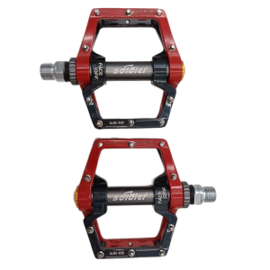 SOLDIER ΠΕΤΑΛΙΑ ΑΛΟΥΜΙΝΙΟΥ MTB 9/16” BLACK/RED ΚΛΕΙΣΤΑ ΡΟΛΕΜΑΝ -930