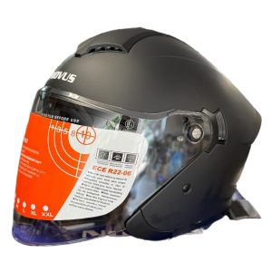 NOVUS NV424 ΚΡΑΝΟΣ ΜΟΤΟ JET OPEN FACE BLCK MATT (XL) 61cm