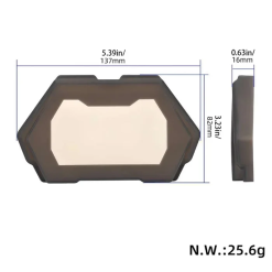 Alternative view of KUKIRIN G2 PRO ΑΔΙΑΒΡΟΧΟ ΠΡΟΣΤΑΤΕΥΤΙΚΟ ΚΑΛΥΜΜΑ ΟΘΟΝΗΣ ΓΙΑ ΗΛΕΚΤΡΙΚΑ ΠΑΤΙΝΙΑ  ΜΑΥΡΟ