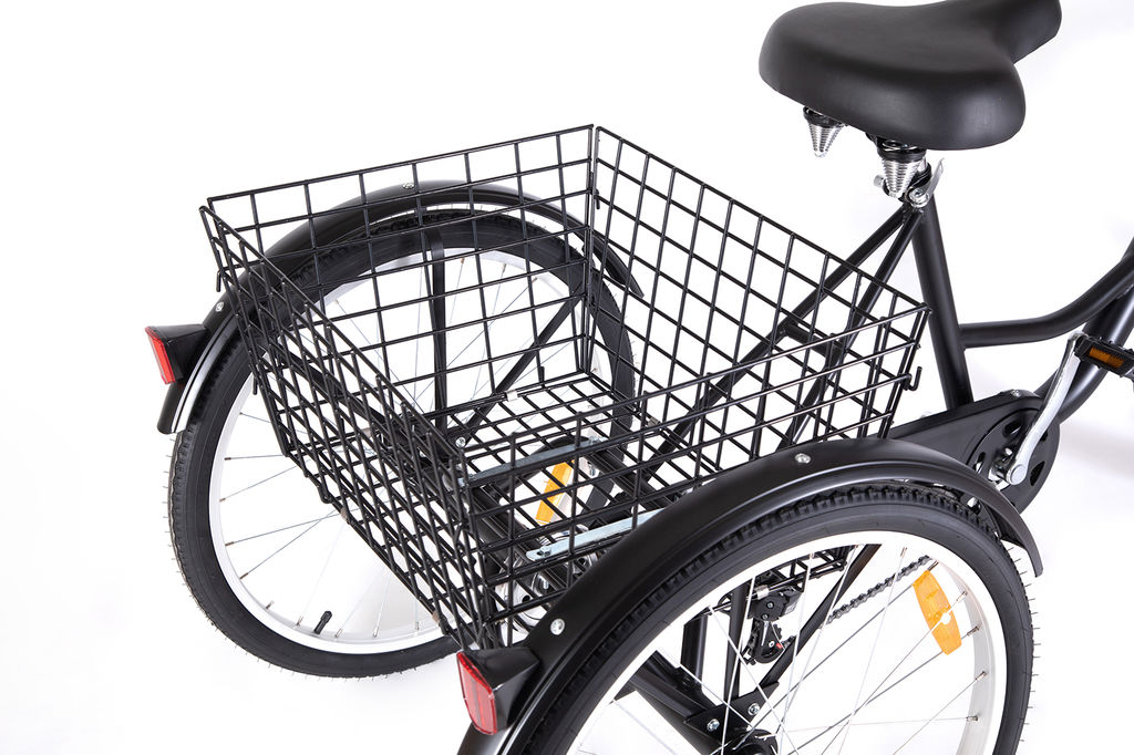 ORIENT CARGO REAR BASKET ΤΡΙΚΥΚΛΟ 24'' 6sp ΜΑΥΡΟ (100001) 2024 - Image 2