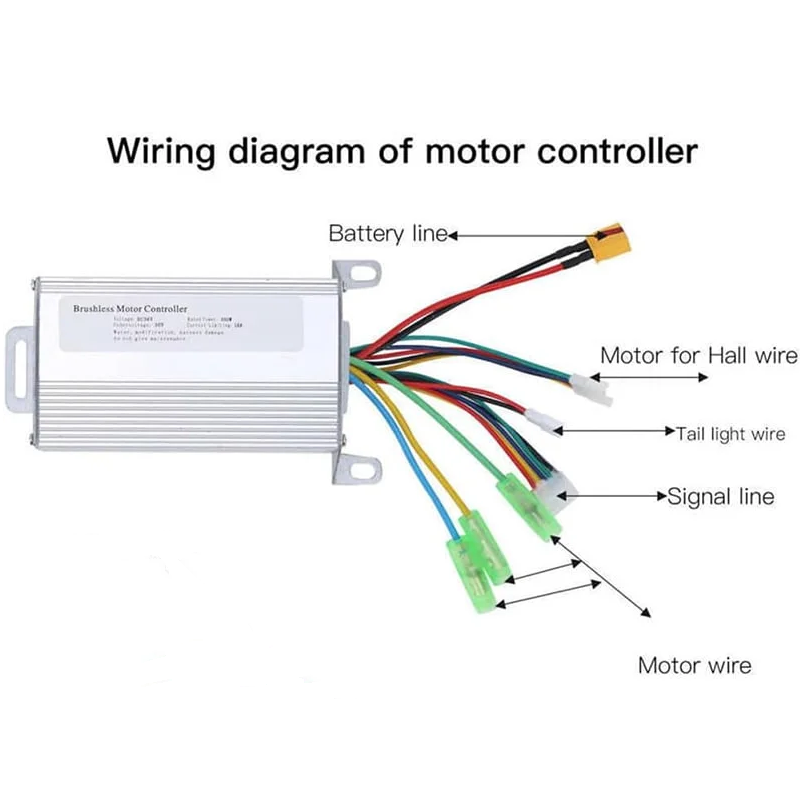 LENZOD CONTROLER ΓΙΑ E-BIKE/E-SCOOTER 36V 16A 350W - Image 2