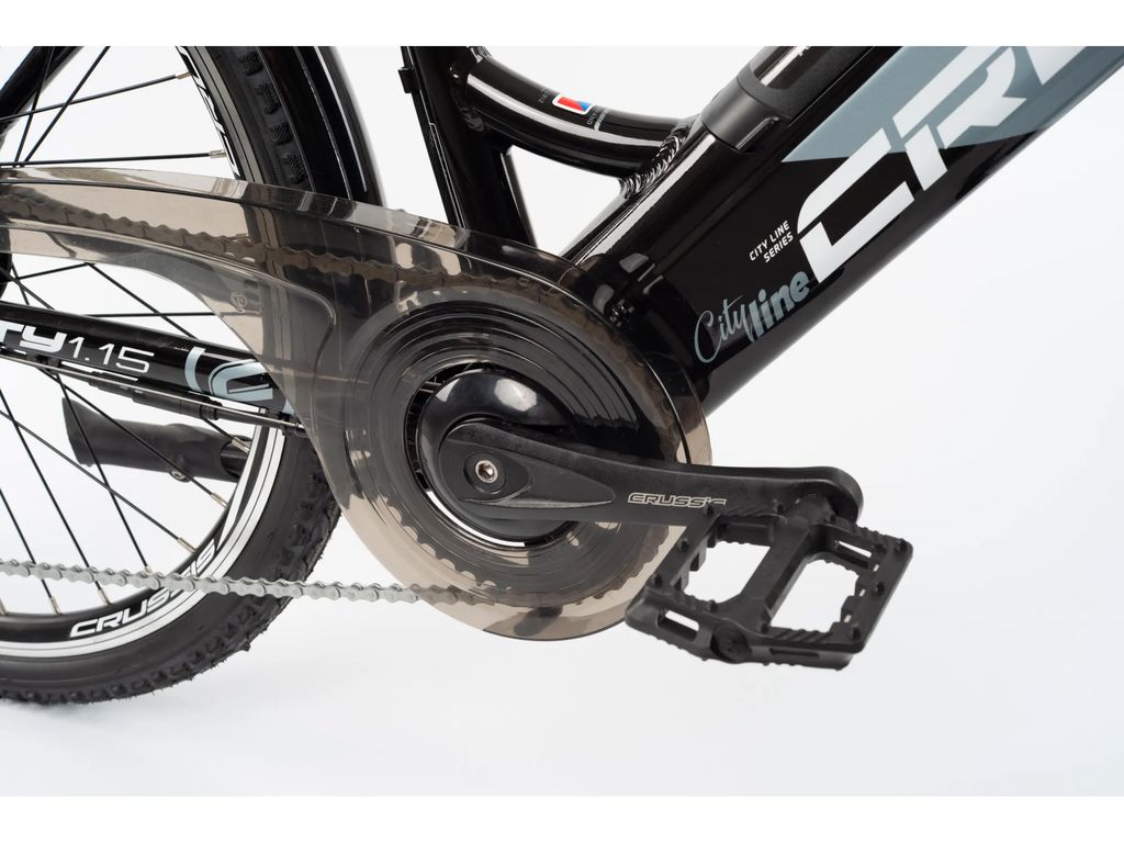 CRUSSIS E-CITY ΗΛΕΚΤΡΙΚΟ ΠΟΔΗΛΑΤΟ ΠΟΛΗΣ 26” ALLOY 7sp 13AH BLACK 2024 - Image 3