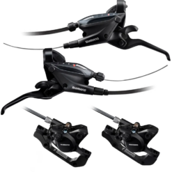 SHIMANO ST-EF505-3X7 ΣΕΤ ΛΕΒΙΕΔΟΜΑΝΕΤΕΣ + ΥΔΡΑΥΛΙΚΑ ΔΙΣΚΟΦΡΕΝΑ ΣΥΝΑΡΜΟΛΟΓΗΜΕΝΑ 3X7sp