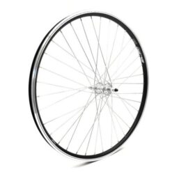 ΤΡΟΧΟΣ ΑΛΟΥΜΙΝΙΟΥ 27.5αρης ΔΙΠΑΤΟΣ ΟΠΙΣΘΙΟΣ ΒΙΔΩΤΟΣ ΓΙΑ V-BRAKE (ΜΑΥΡΟ Η ΑΣΗΜΙ ΚΕΝΤΡΟ)