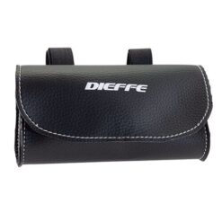 BRN (DIEFFE) ECO-LEATHER ΤΣΑΝΤΑΚΙ ΣΕΛΑΣ ΠΟΔΗΛΑΤΟΥ RETRO ΜΑΥΡΟ 9X17
