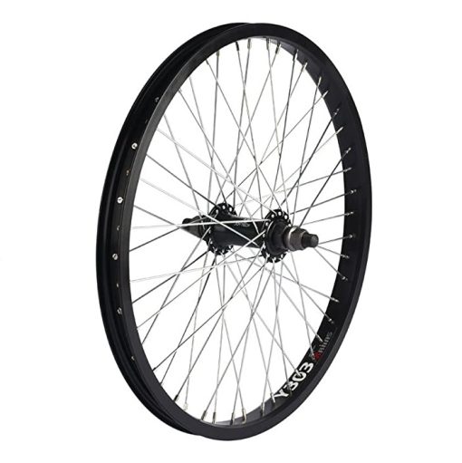 ΤΡΟΧΟΣ ΠΟΔΗΛΑΤΟΥ BMX 20'' ΑΛΟΥΜΙΝΙΟΥ 48 ΑΚΤΙΝΕΣ 14 ΑΞΟΝΑΣ ΕΜΠΡΟΣΘΙΟΣ ΜΑΥΡΟΣ