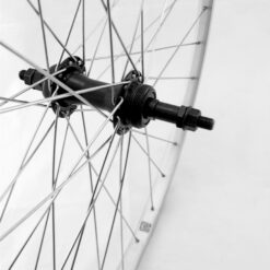 Alternative view of ΤΡΟΧΟΣ ΠΟΔΗΛΑΤΟΥ ΑΛΟΥΜΙΝΙΟΥ RETRO 27Χ1.1/4 ΟΠΙΣΘΙΟΣ (ΜΑΥΡΟ Ή INOX ΚΕΝΤΡΟ)