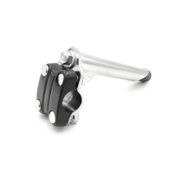 ΛΑΙΜΟΣ ΠΟΔΗΛΑΤΟΥ ΑΠΛΟΣ BMX 21,1mm BLACK/SILVER