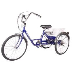 GOMIER ΠΟΔΗΛΑΤΟ ΤΡΙΚΥΚΛΟ ΕΝΗΛΙΚΩΝ 24'' CARGO ΜΠΛΕ